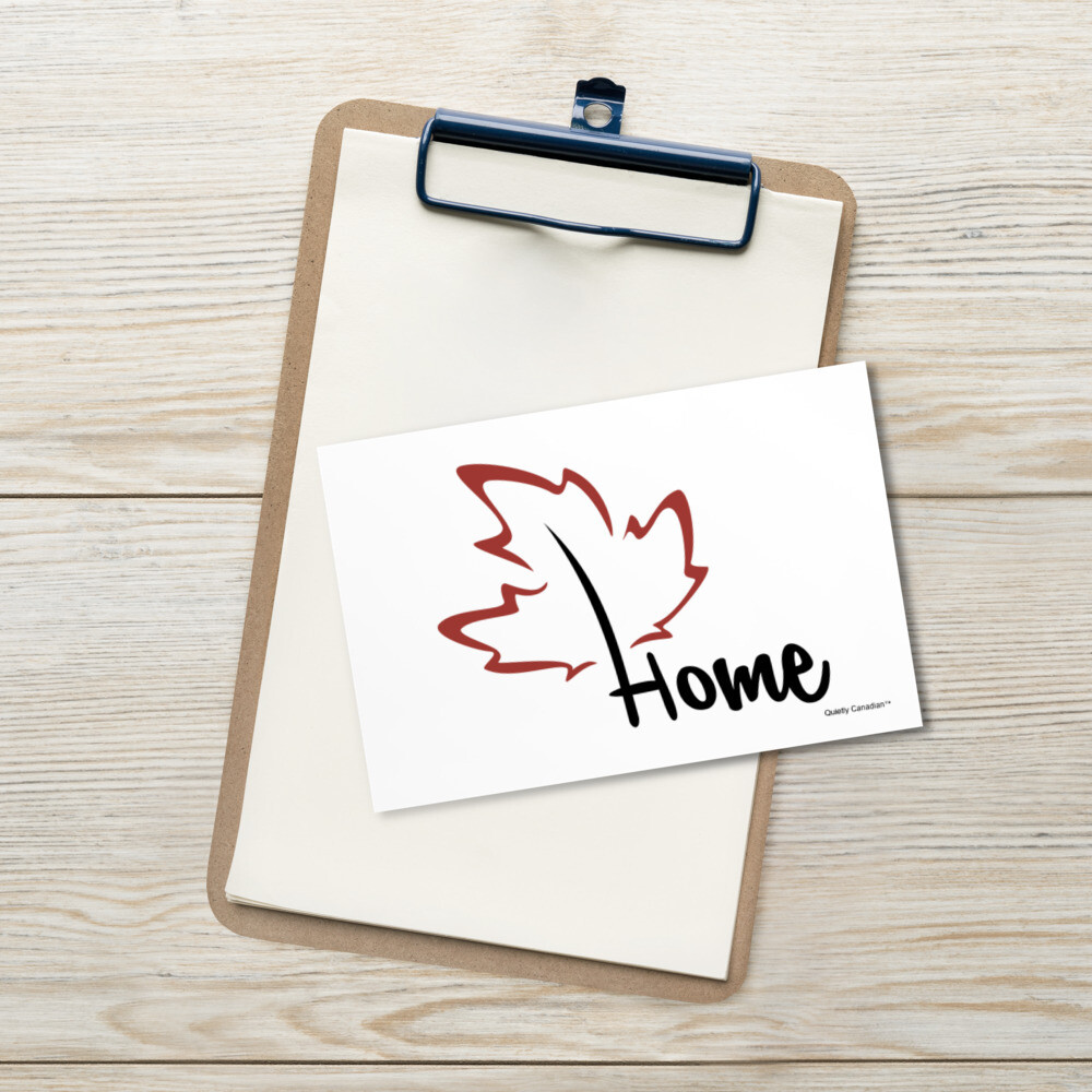 Quietly Canadian™ Home Leaf Post Card