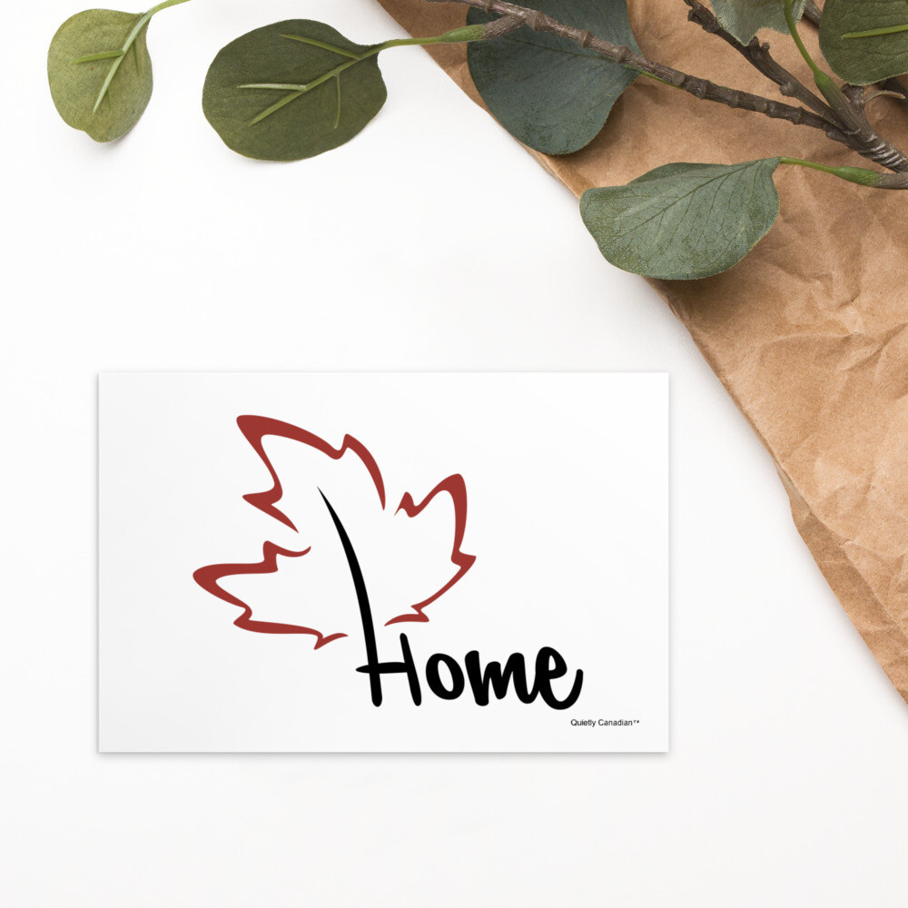 Quietly Canadian™ Home Leaf Post Card