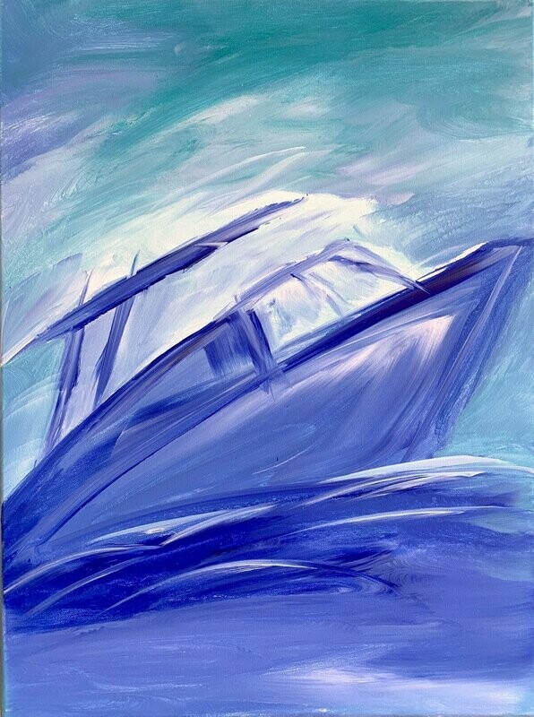 Abstract Boat Painting 2