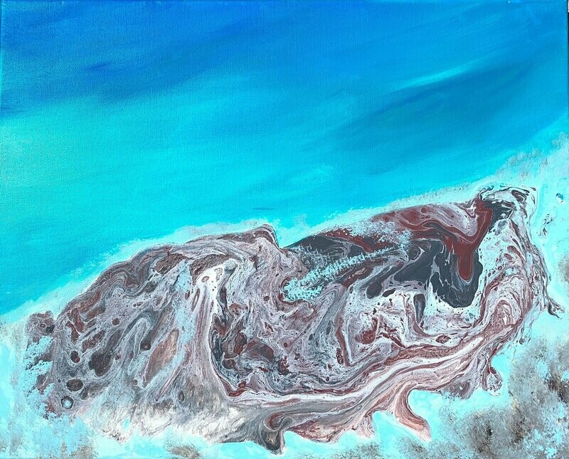 Abstract Turquoise Ocean #1