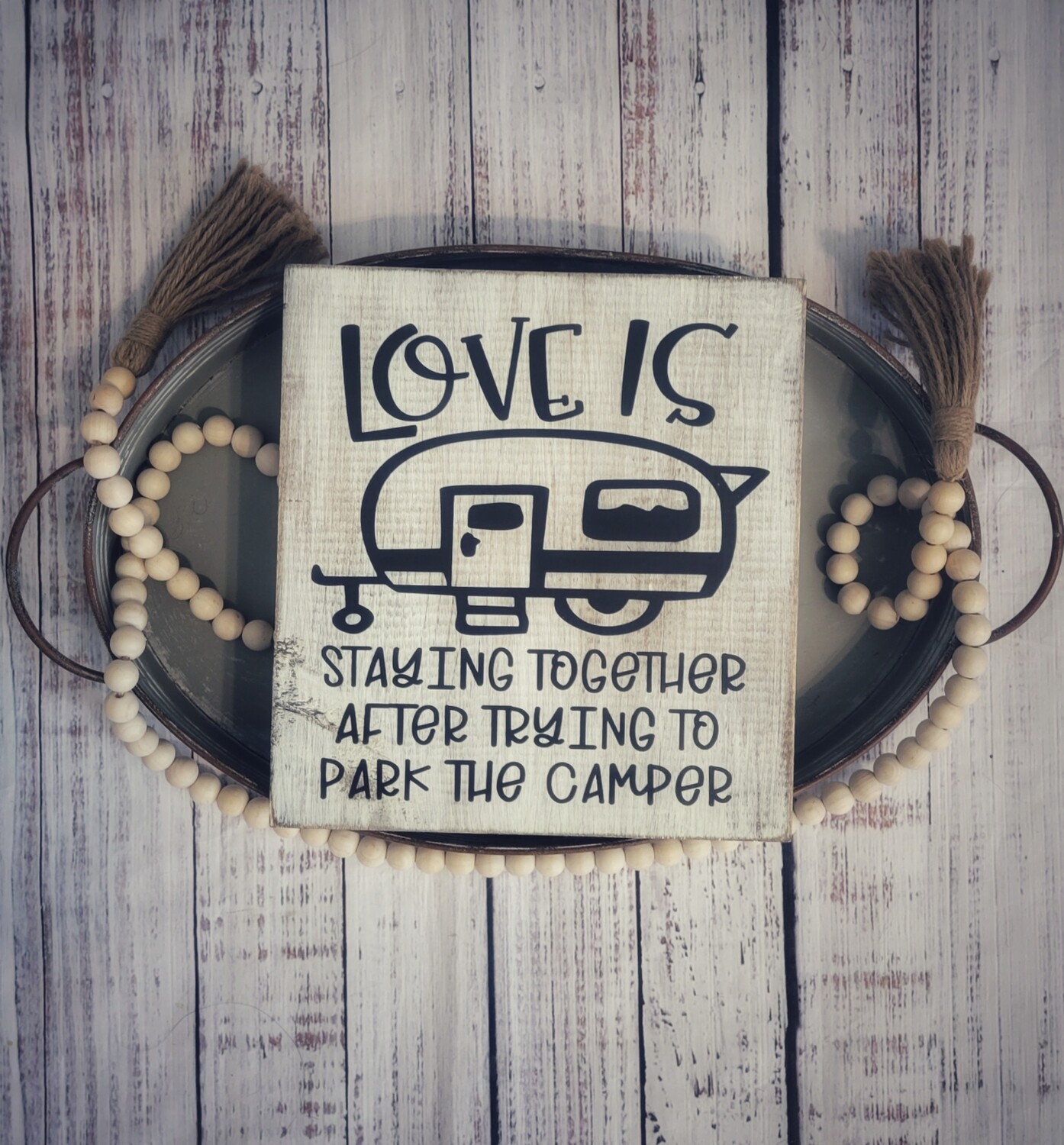 Love is Parking the Camper