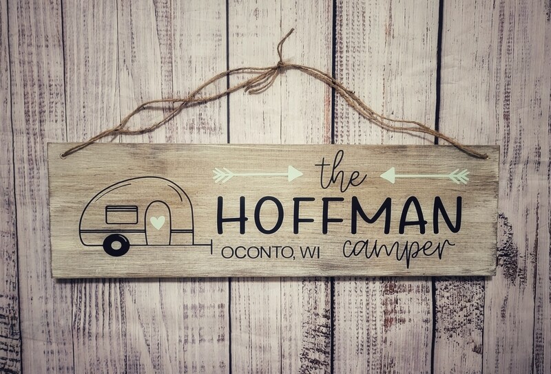 Personalized Camper Sign