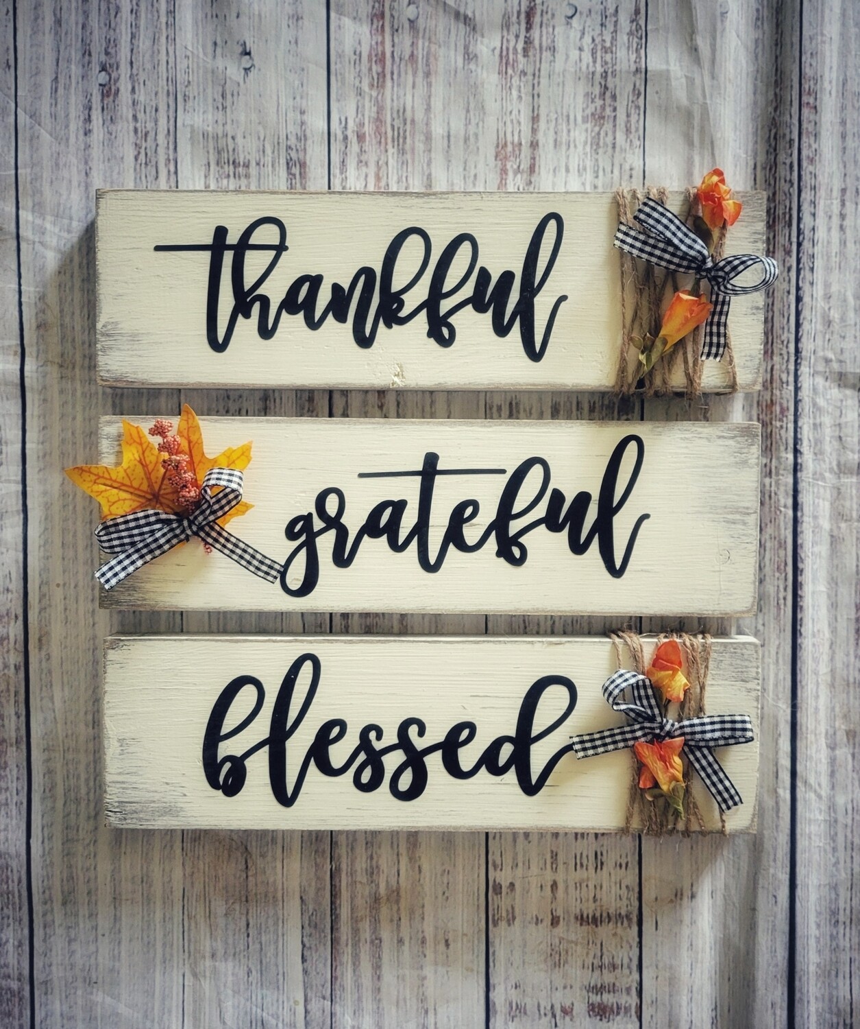 Thankful, Grateful Blessed Set