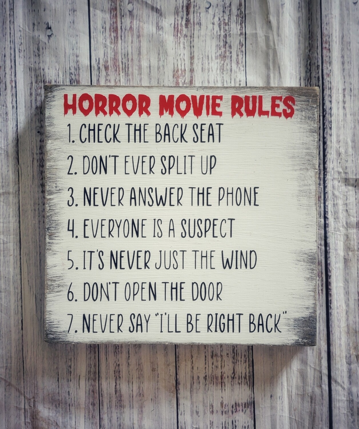 Horror Movie Rules