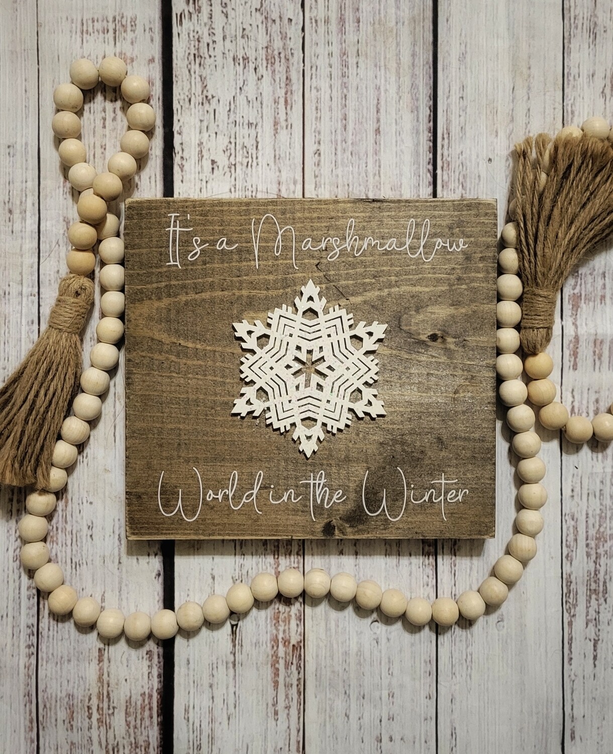 Marshmallow World - Dark Walnut