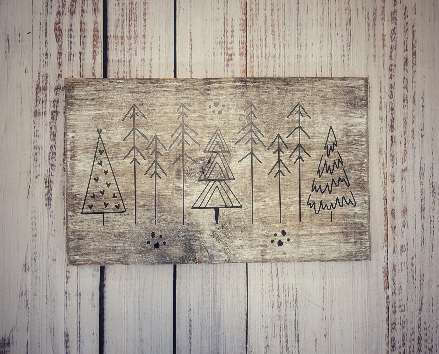 Rustic Trees 12x8