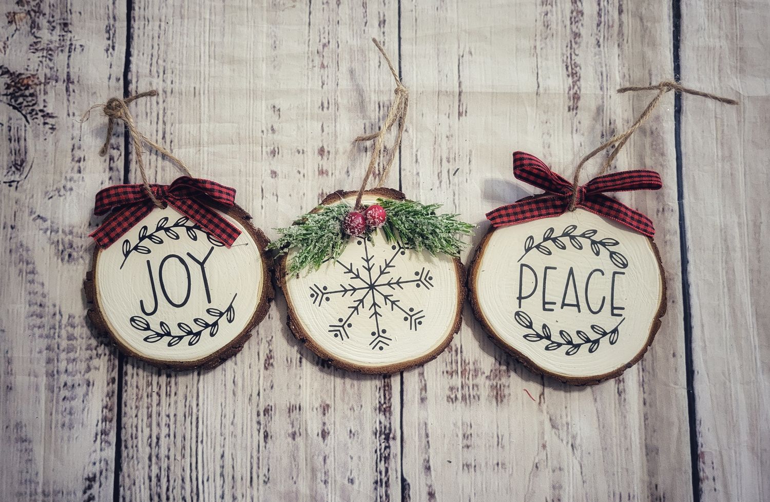 Large White Ornament Set
