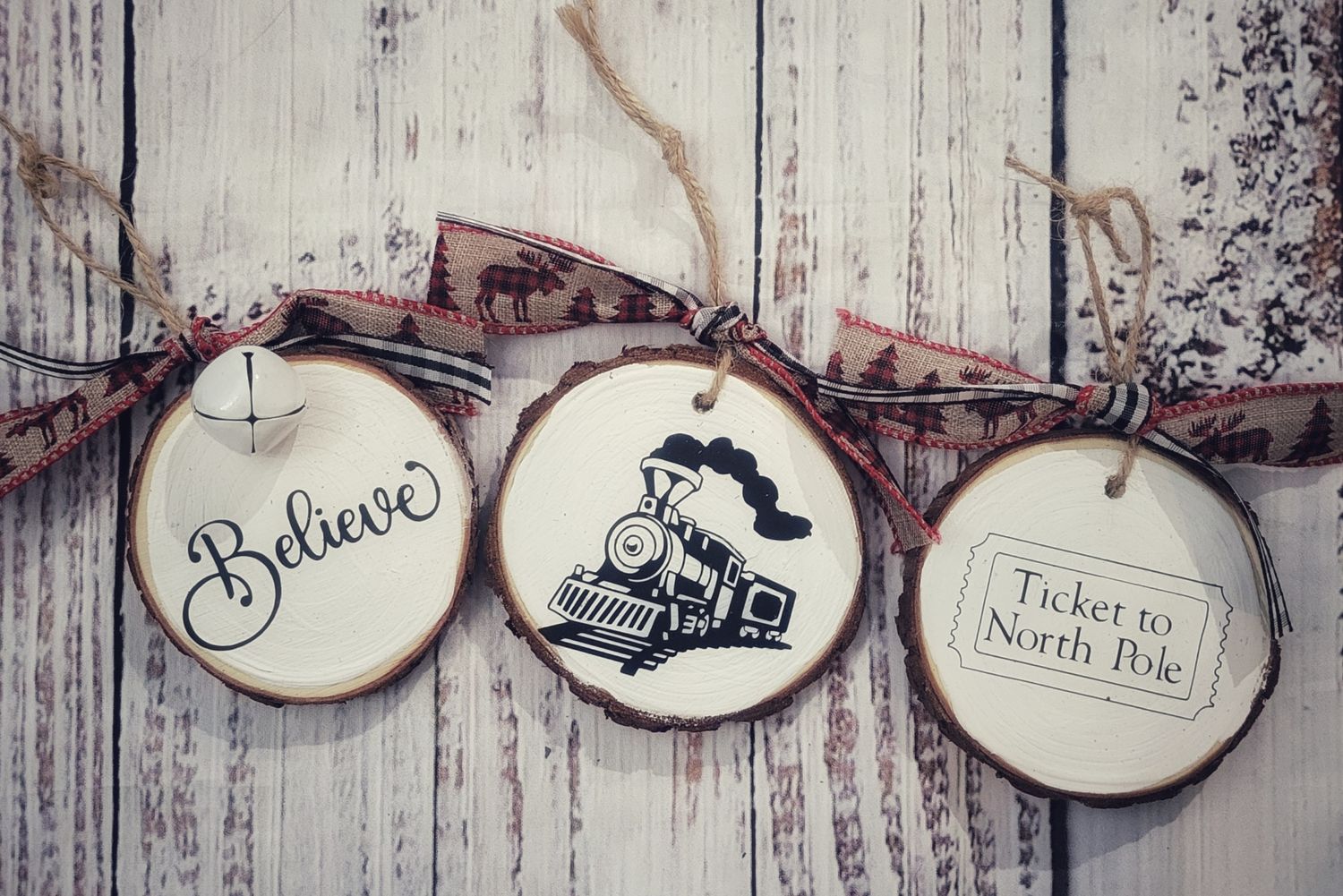 Polar Express Ornament Set