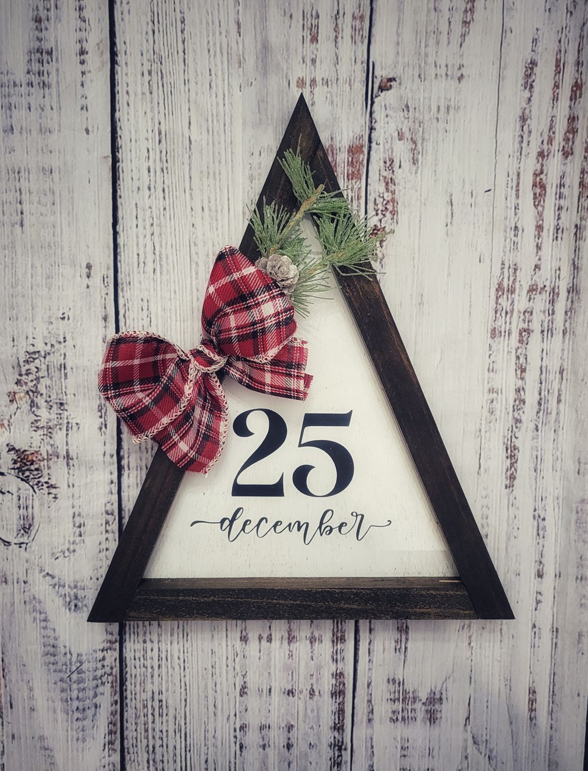 December 25 Framed Triangle