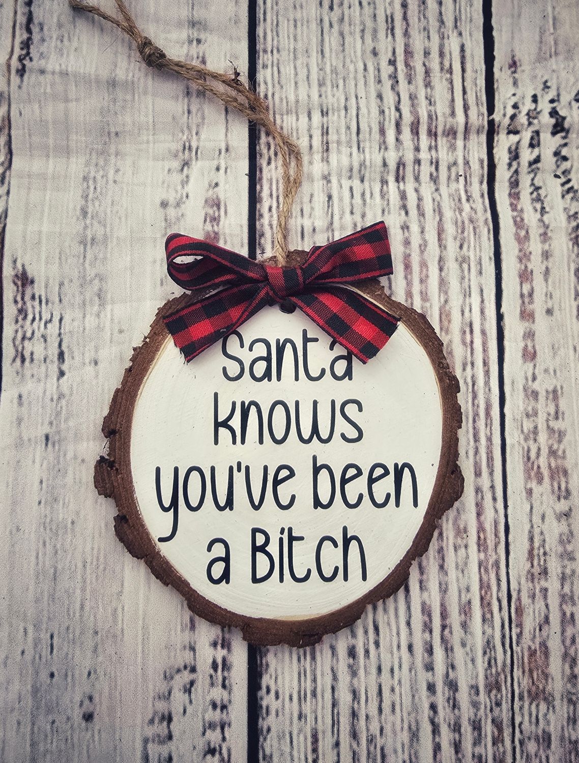 Santa Knows Ornament