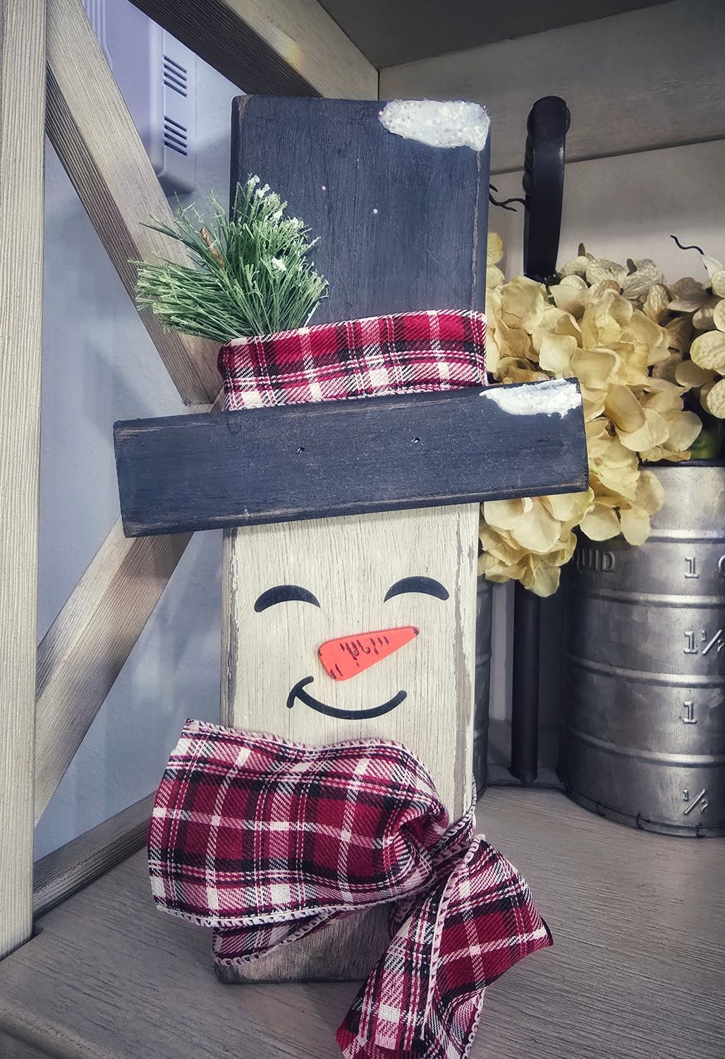 Red Scarf Chunky Snowman