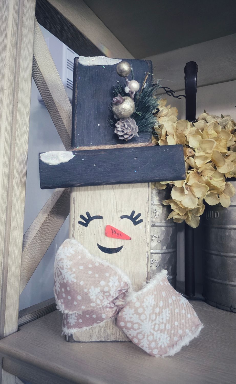 Snowflake Scarf Chunky Snowman
