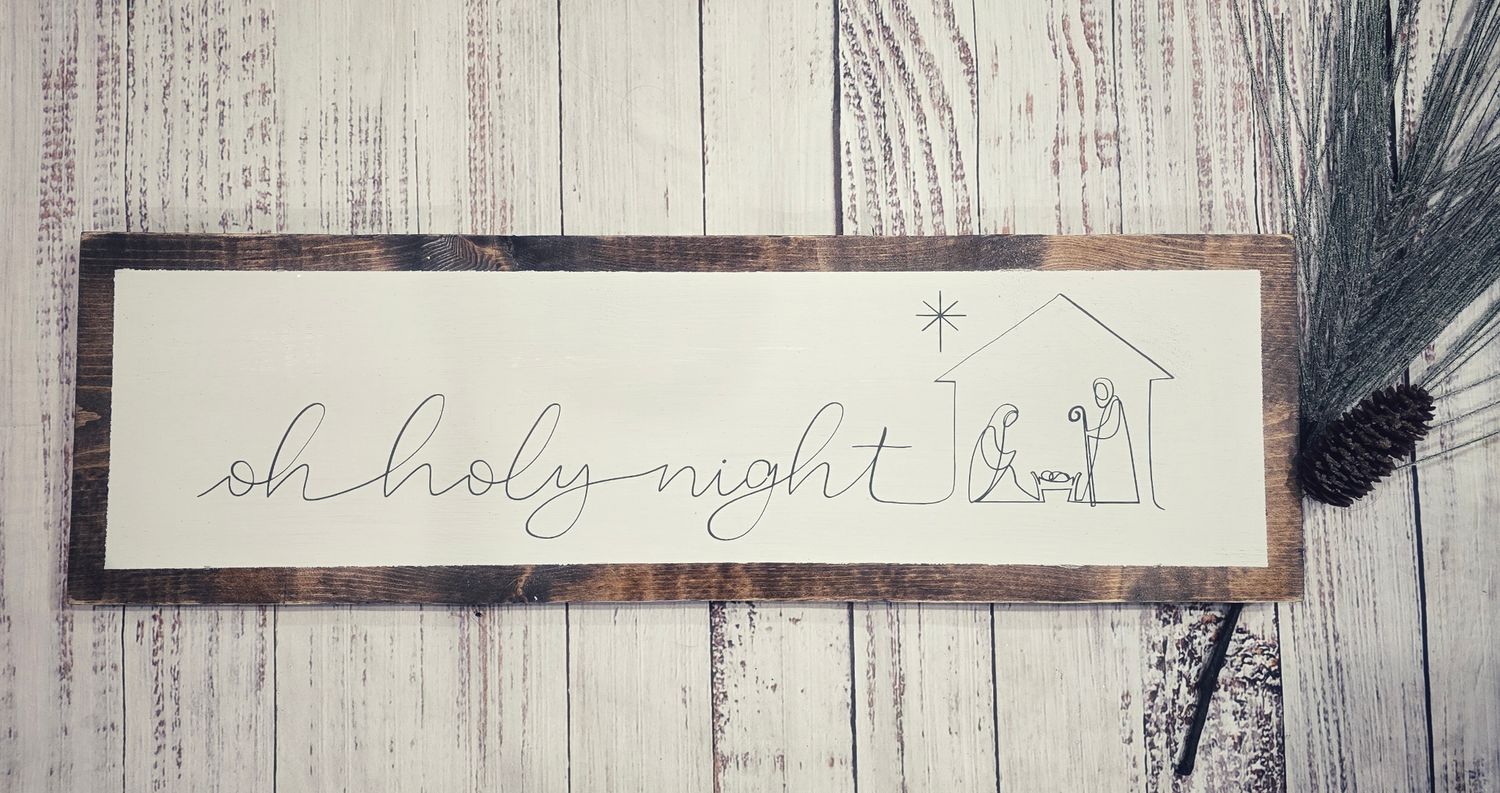 O Holy Night 24x8