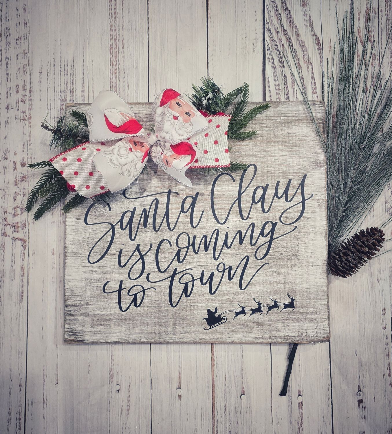 Santa Claus Coming to Town 12x12