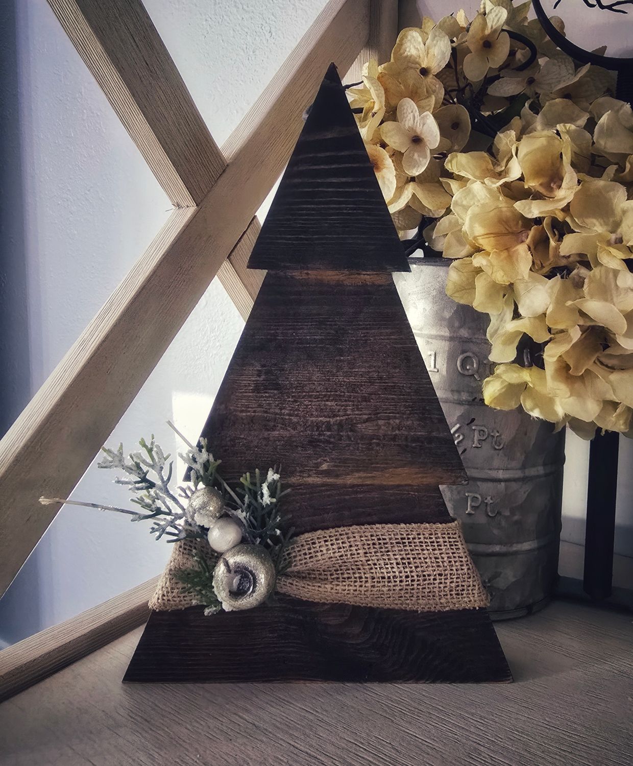 Medium Dark Burlap Tree