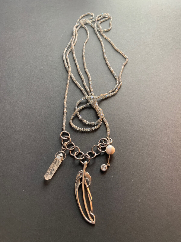 Lots Of Labradorite Necklace