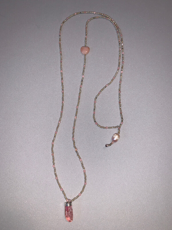 Pink Tourmaline Necklace