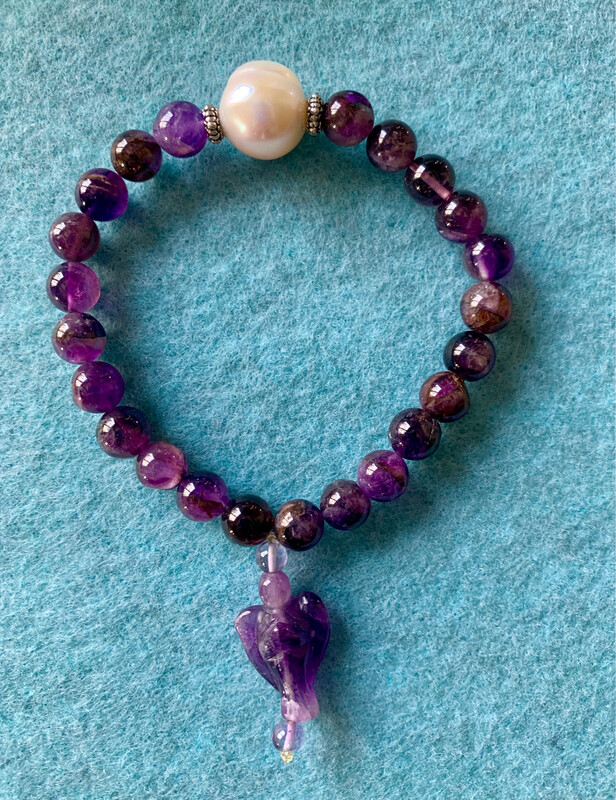Amethyst Angel Bracelet