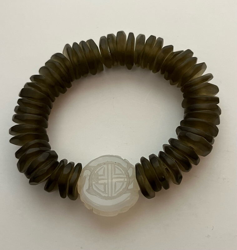 Carnelian Coin Bracelet
