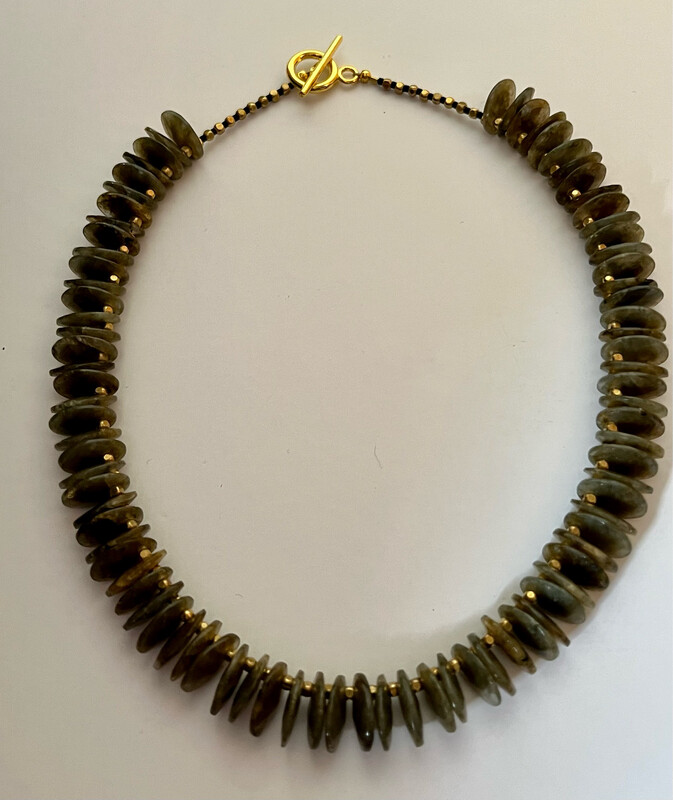 Briolette Shaped Labradorite Necklace