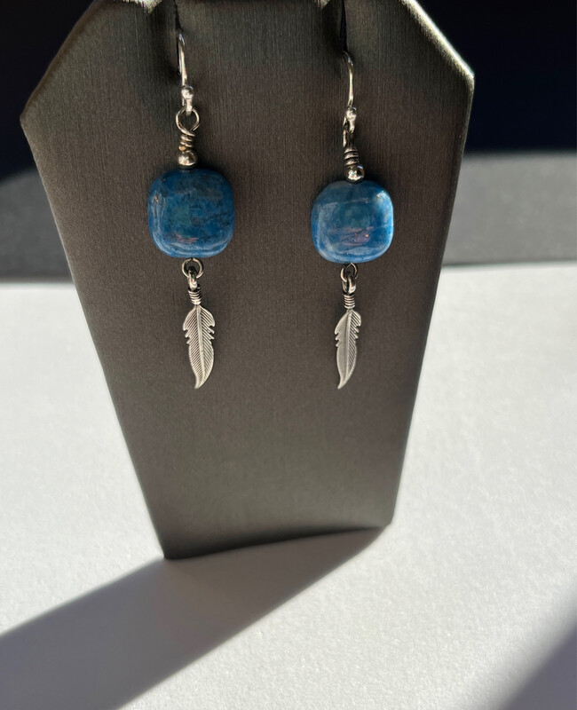 Sterling Feather Earrings