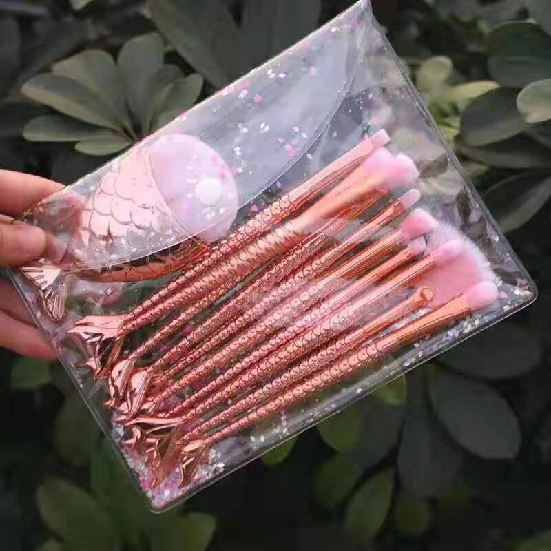 Pinceles de maquillaje de sirena