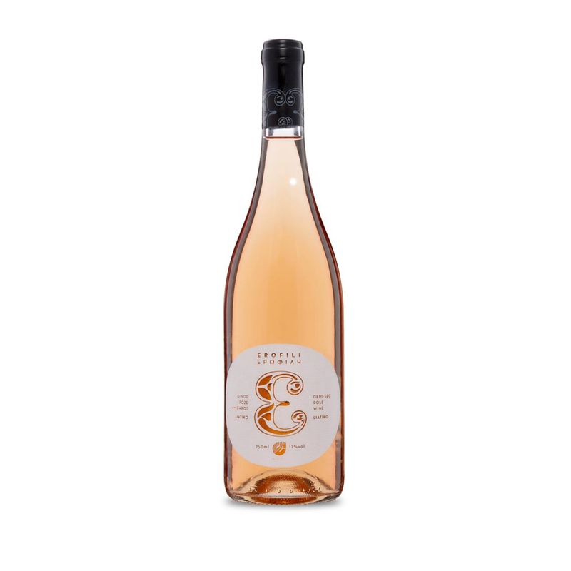 Erofili Rosé Wine by Agrunion 75cl 12.5% ABV - Cretan Rosé Wine