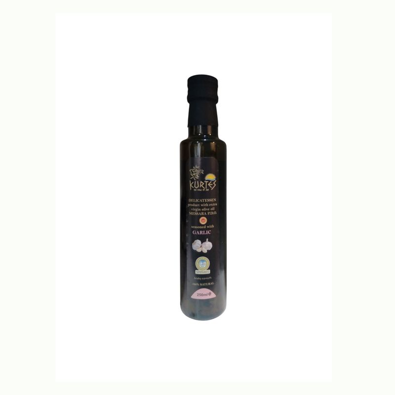 Deli Extra virgin olive oil with garlic 250ml glass