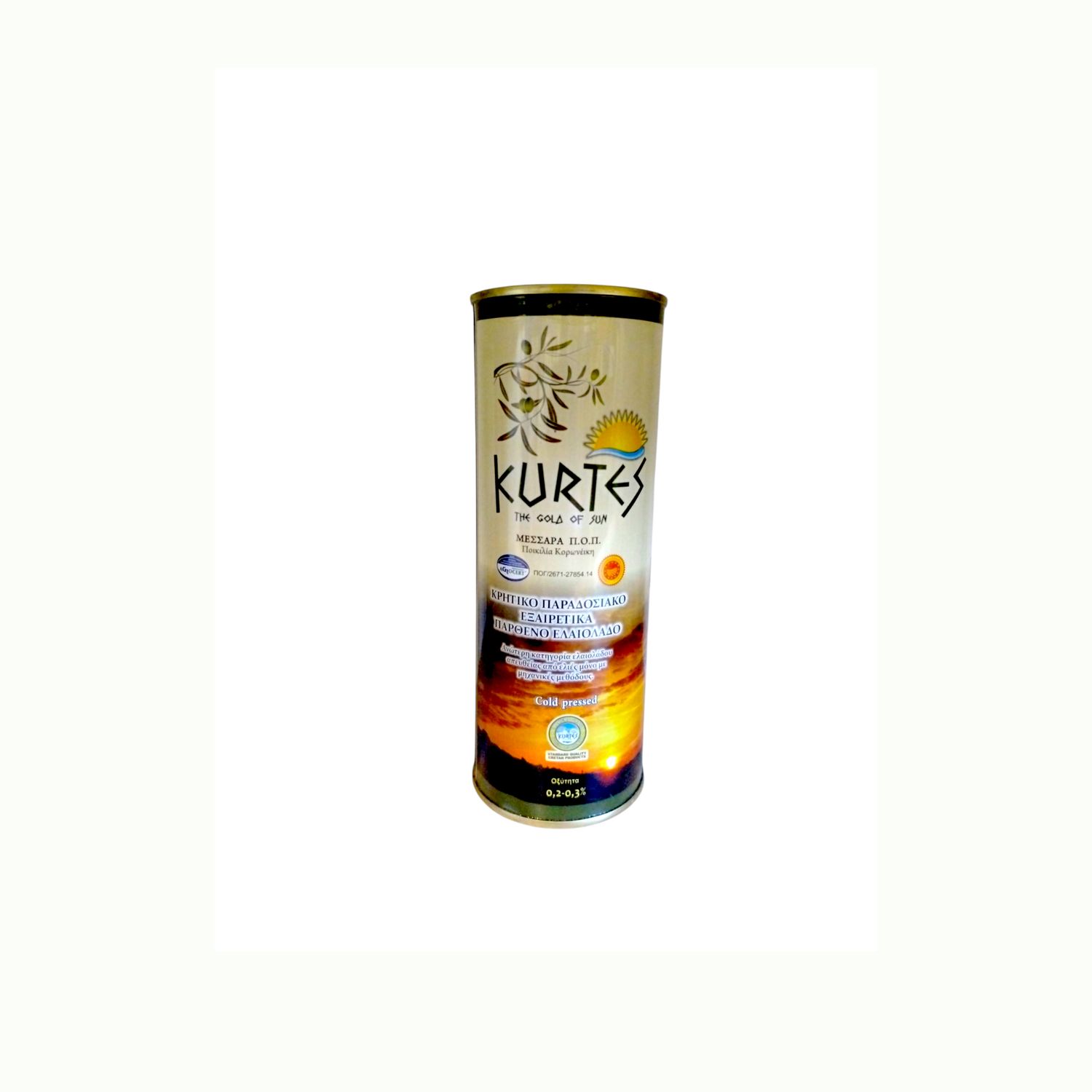 KURTES Extra Virgin Olive Oil 500ml Crete Zaros