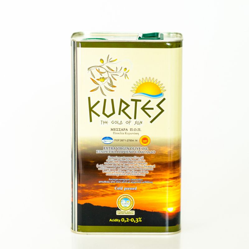 Kurtes Extra Virgin Olive Oil 3lt Zaros Crete