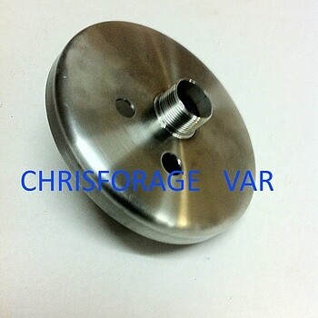 Cloche inox tête de forage 1" 1/4 200 mm
