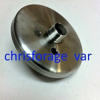 Cloche inox tête de forage 1" 1/2 200 mm