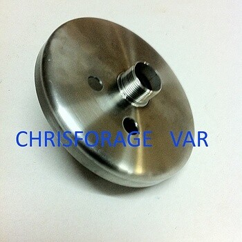 Cloche inox tête de forage 1" 200 mm