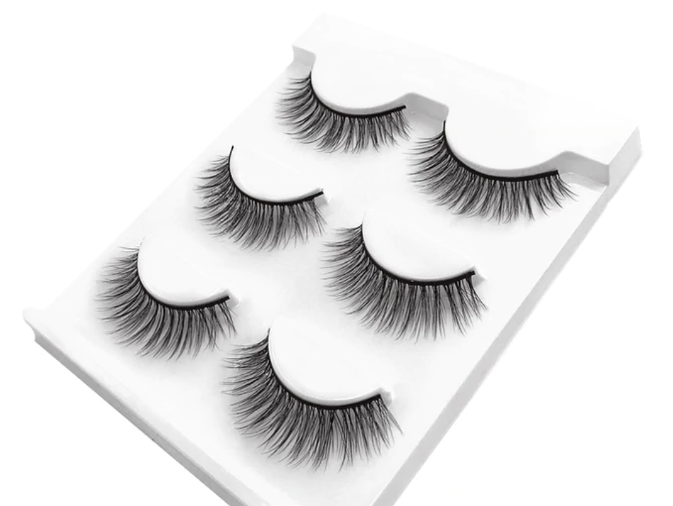 3 Pairs of Natural Mink False EyeLashes (Lily Lite)