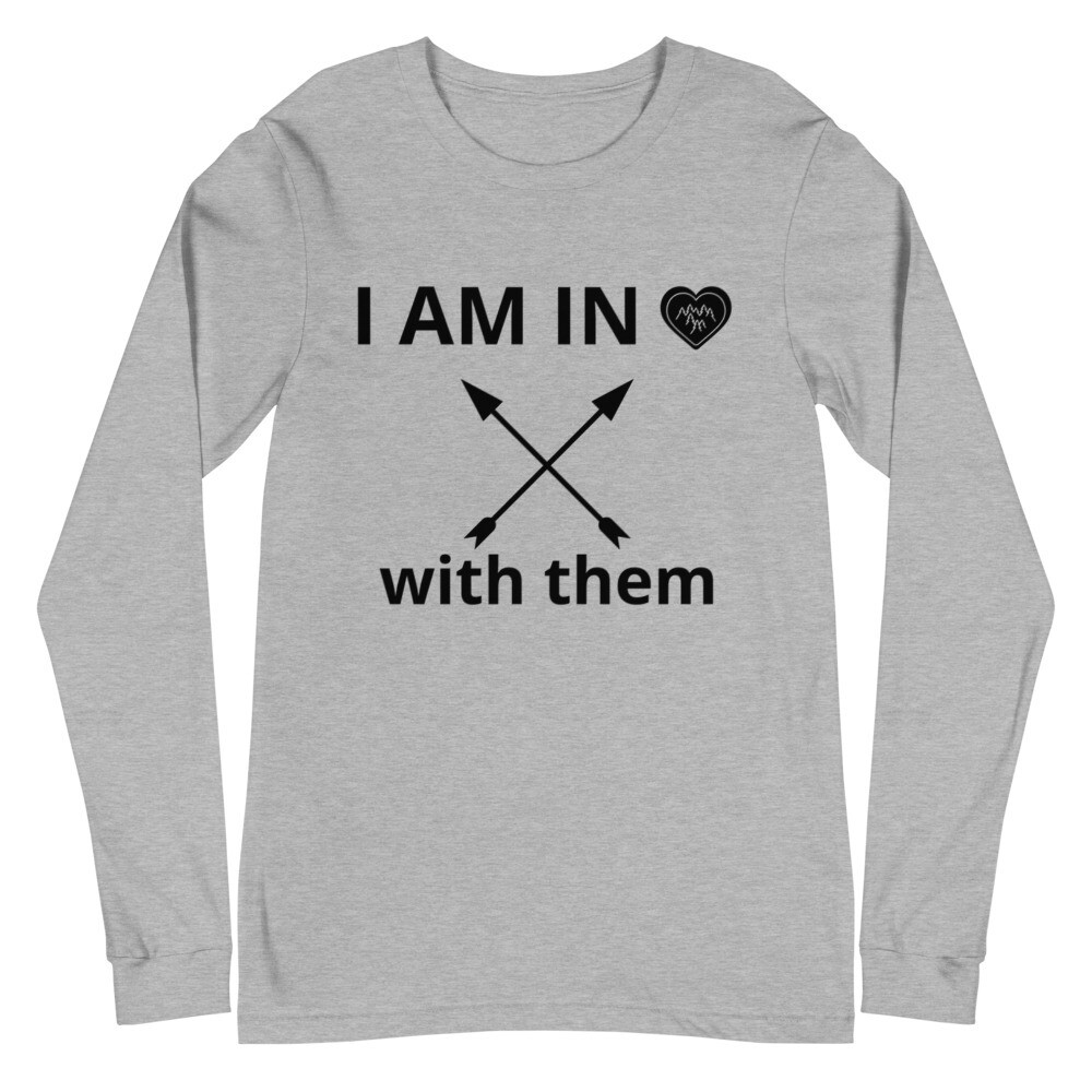 Unisex Long Sleeve Tee, Color: Athletic Heather, Size: XS
