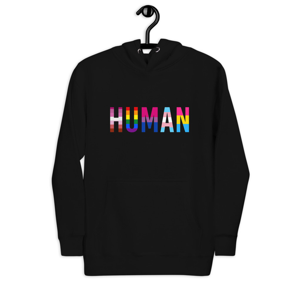 Unisex Hoodie, Color: Black, Size: S
