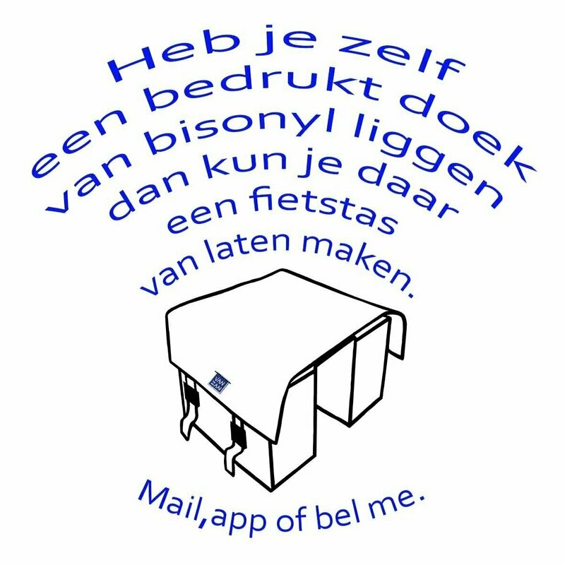 Fietstas van eigen bedrukt doek (bisonyl)?