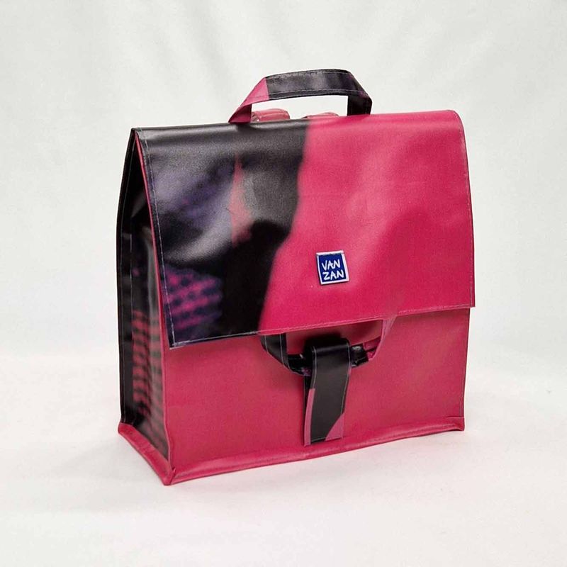 Rugtas roze-zwart