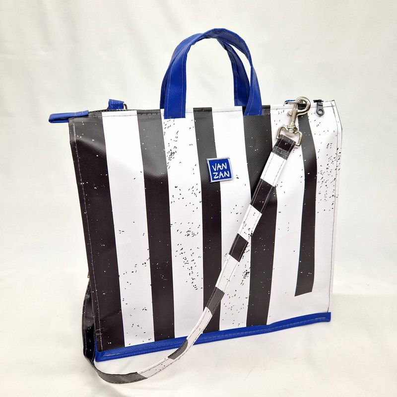Cross-Tom z/w blauw recht
