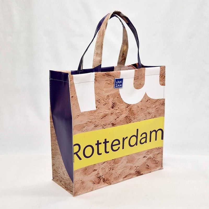 boodschappentas R´dam zand/paars