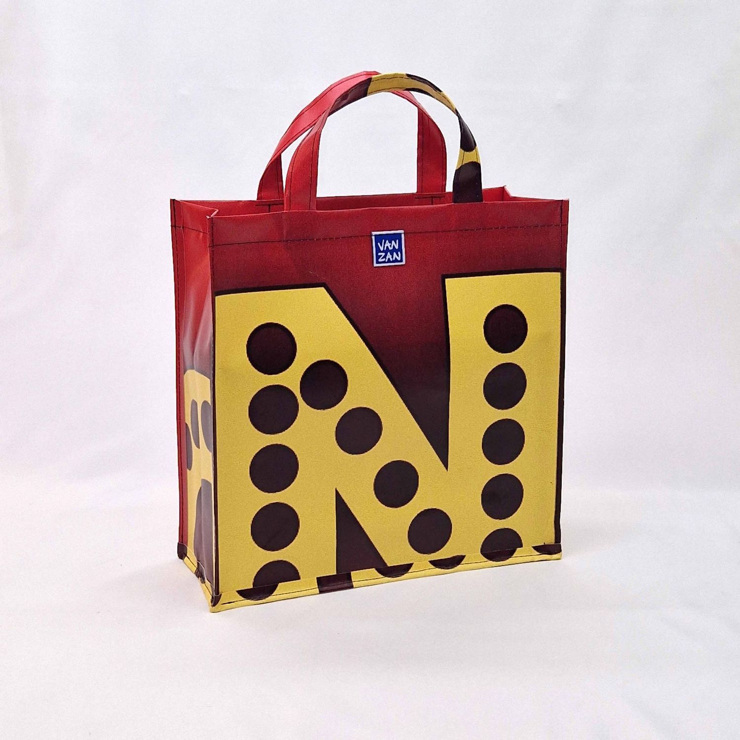 boodschappentas rood/geel