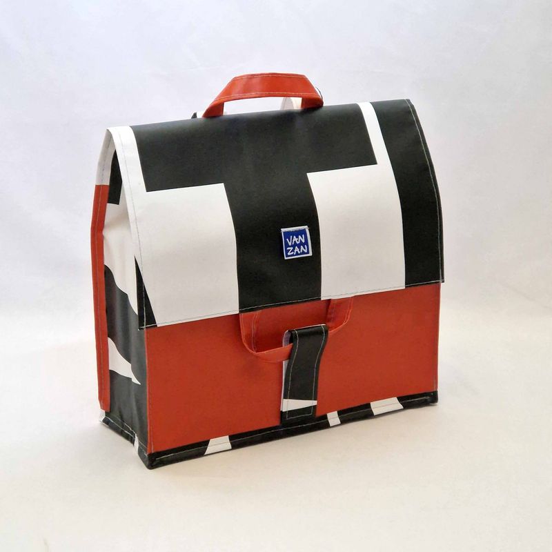 Rugtas rood z/w