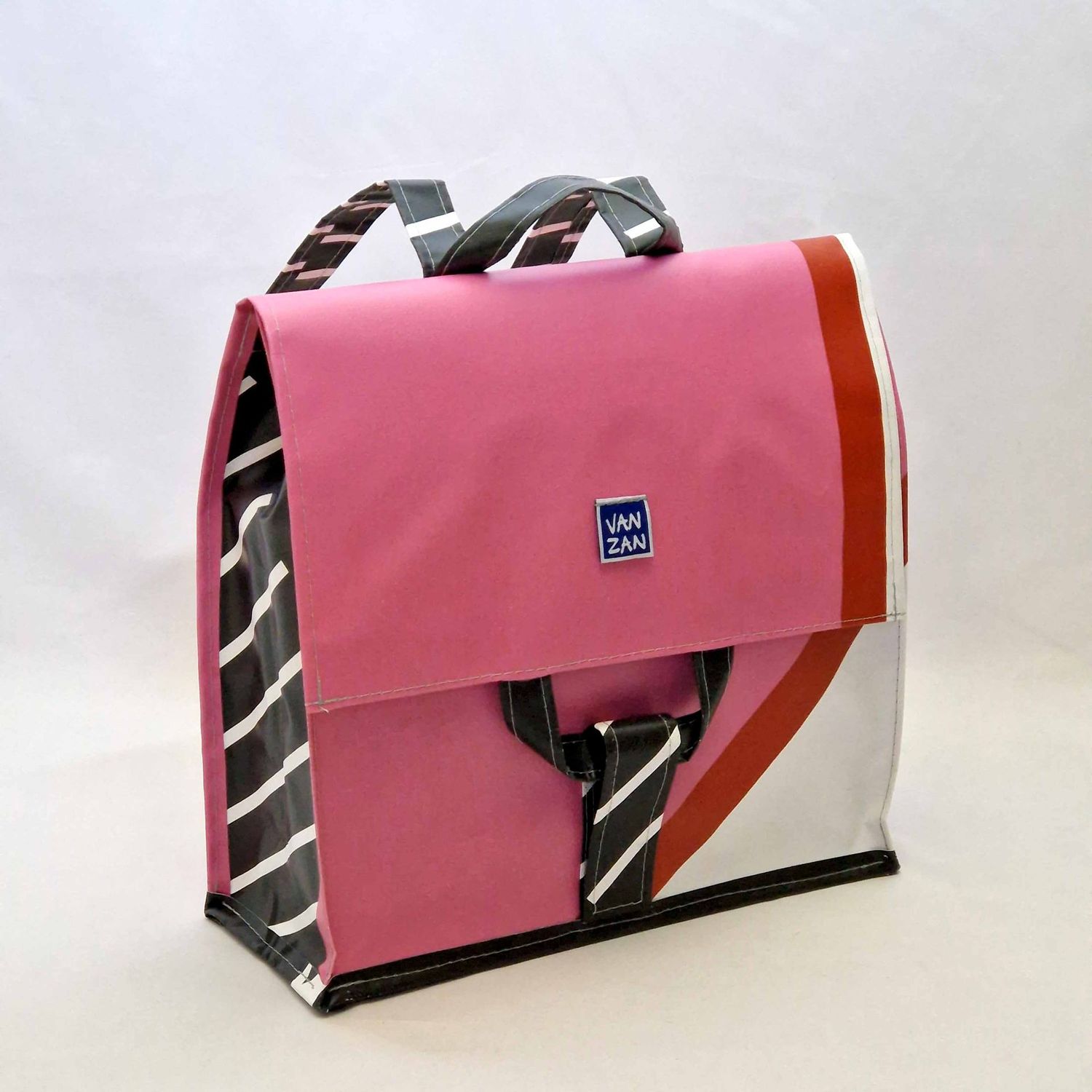 Rugtas roze z/w