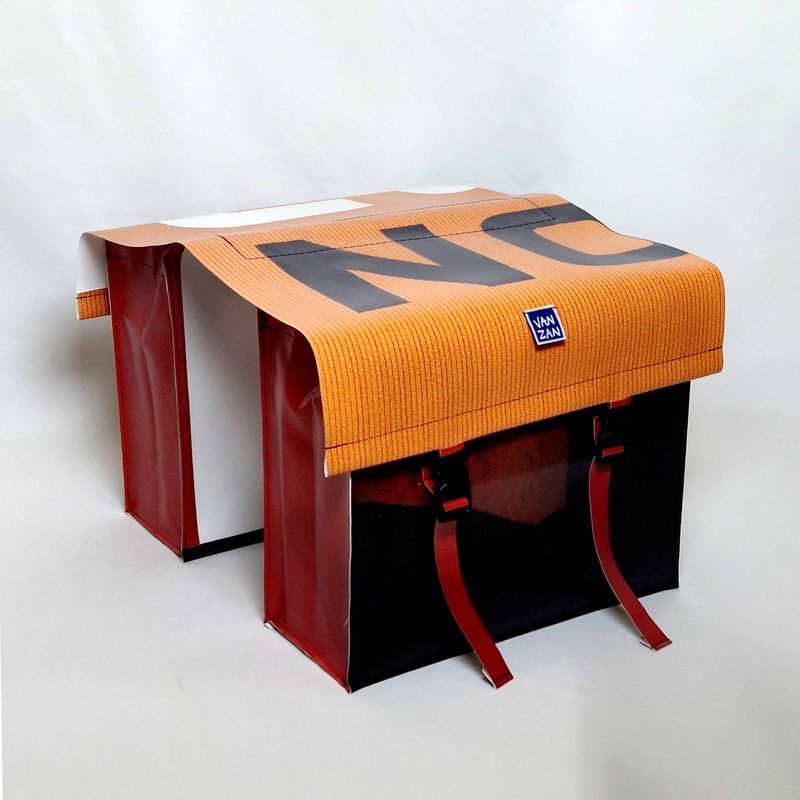 Fietstas oranje rood