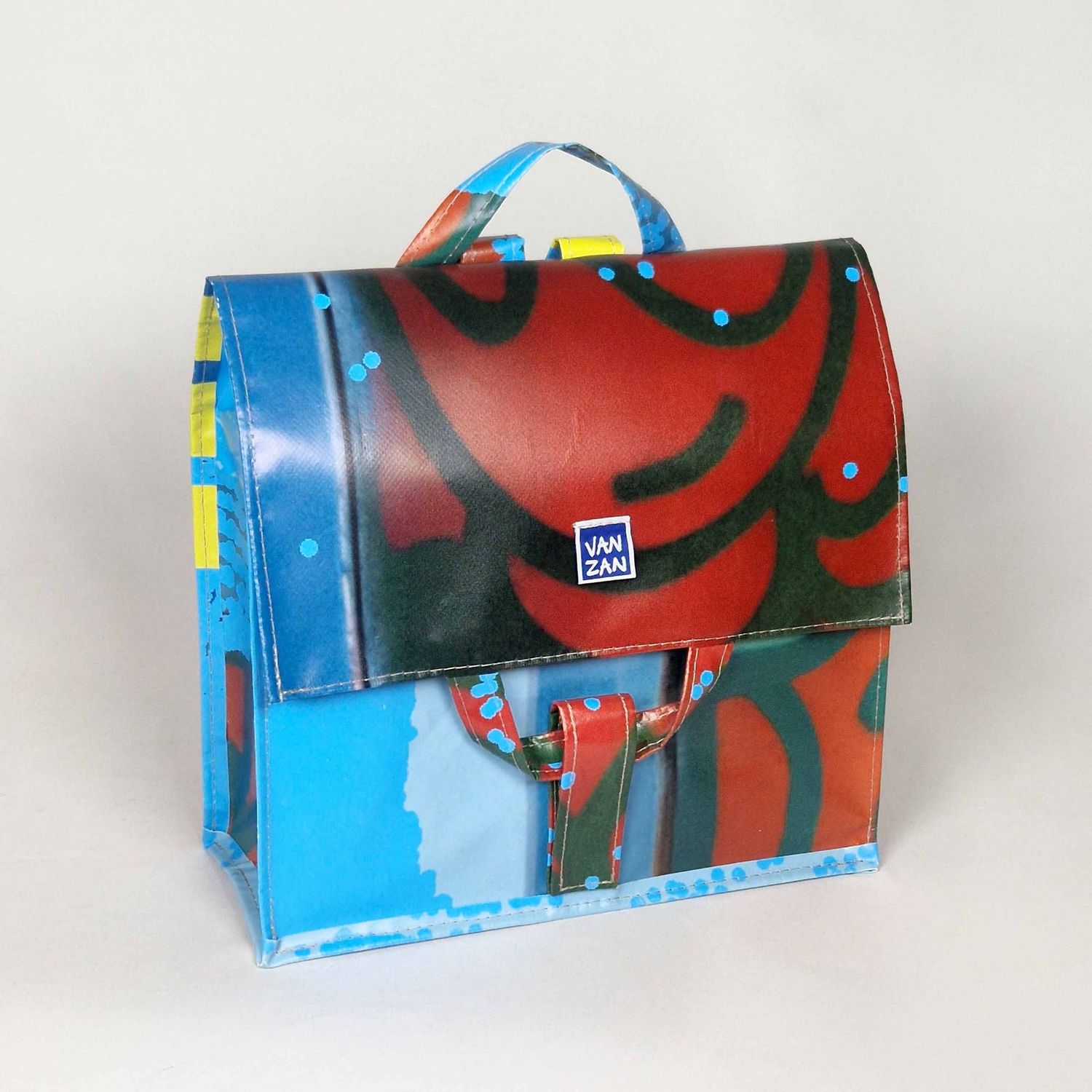 Rugtas rood-blauw Rugtas rood-blauw