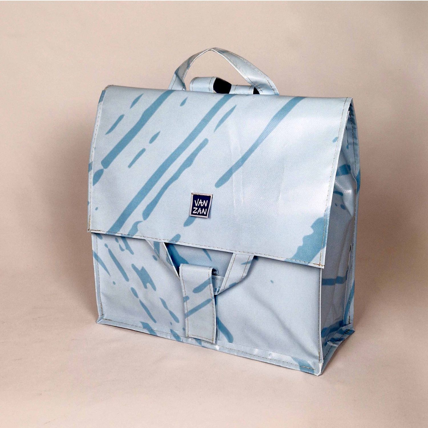 Rugtas licht blauw Rugtas licht blauw
