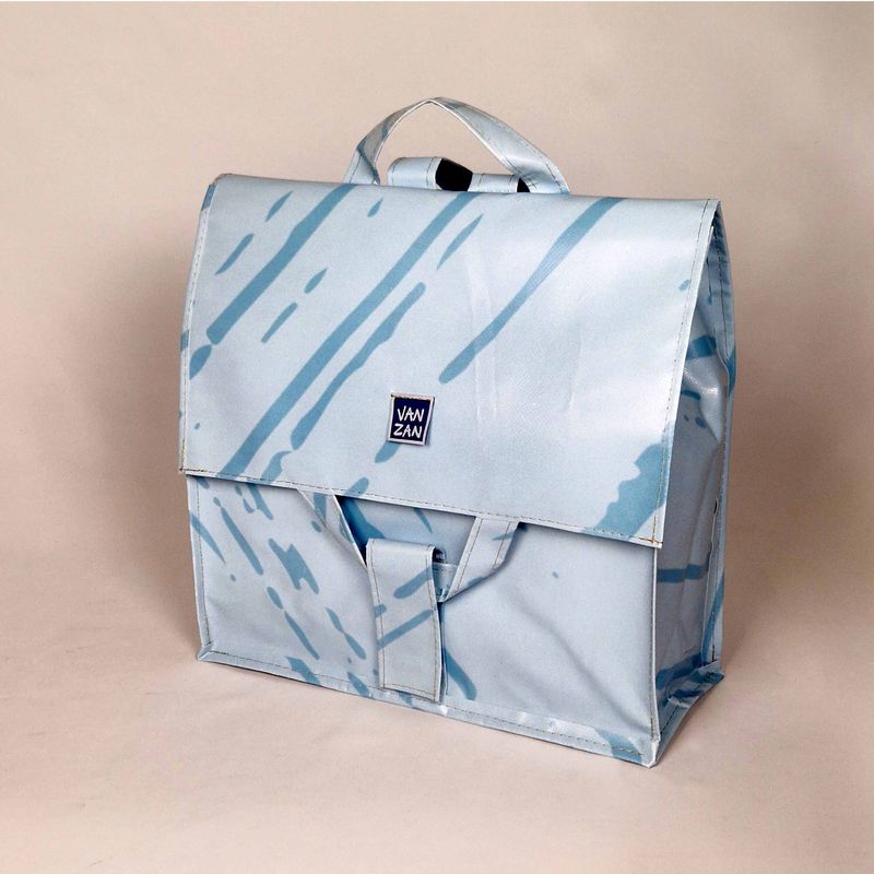 Rugtas licht blauw Rugtas licht blauw