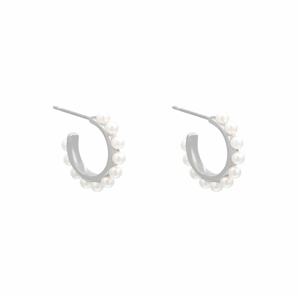 Earring Pearl silver