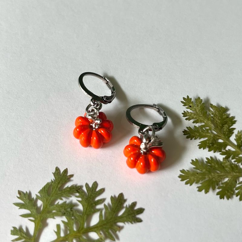 Pendientes mini calabazas