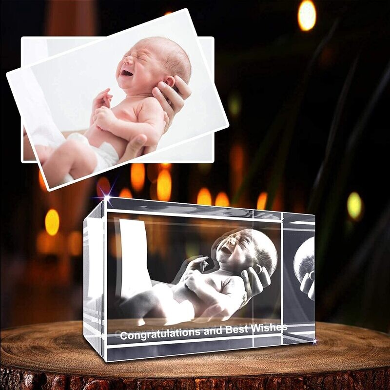 3d engraved crystal photo cubes